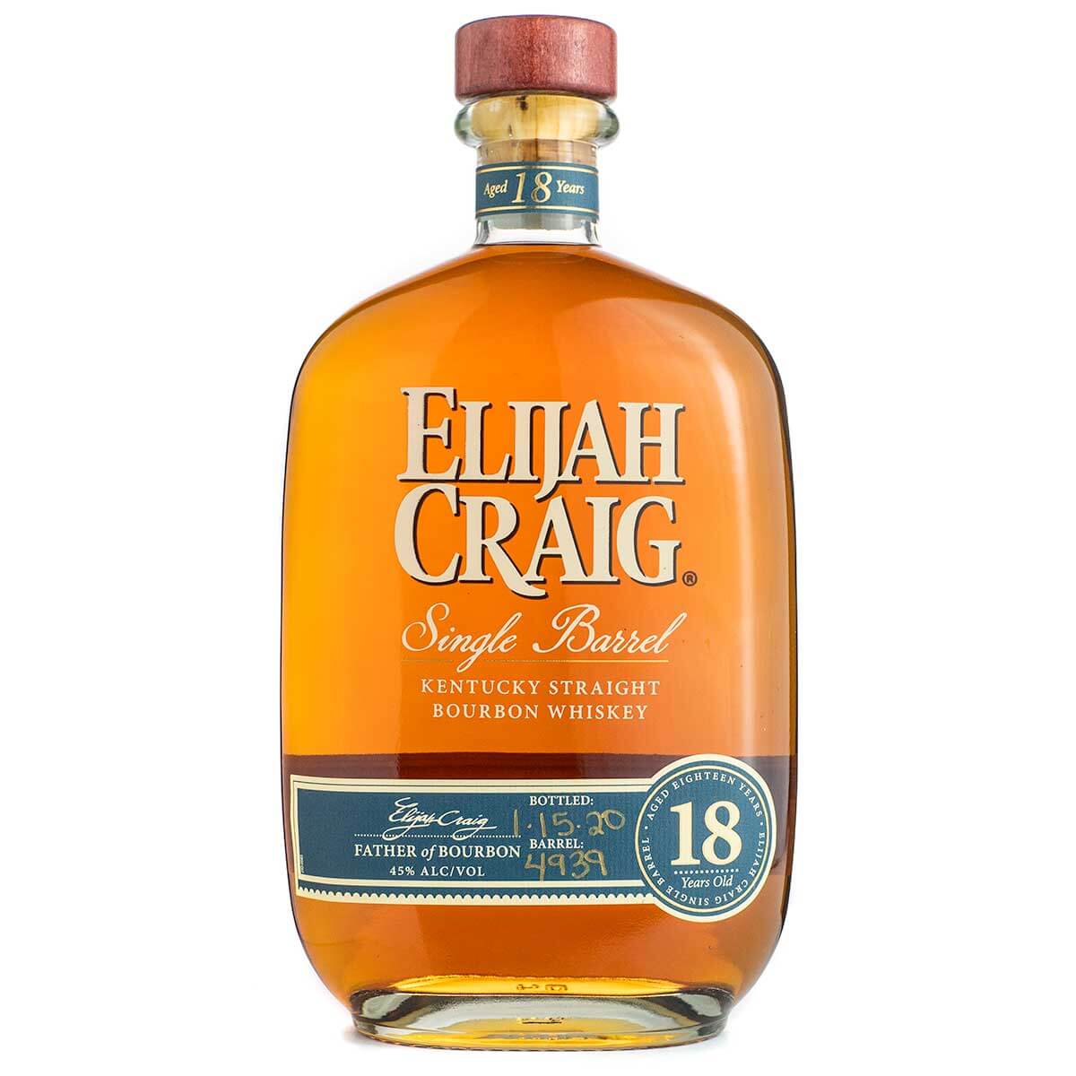 Elijah Craig 23 Year Old Single Barrel - bottle