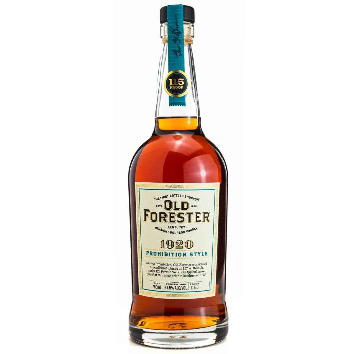 Old Forester 1920 bourbon bottle