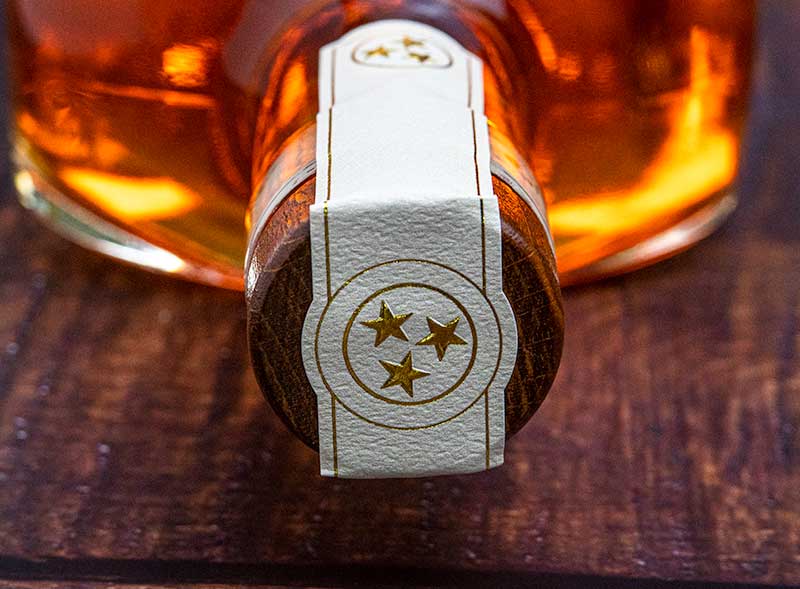 Uncle Nearest 1884 Premium Small Batch Whiskey cork detail