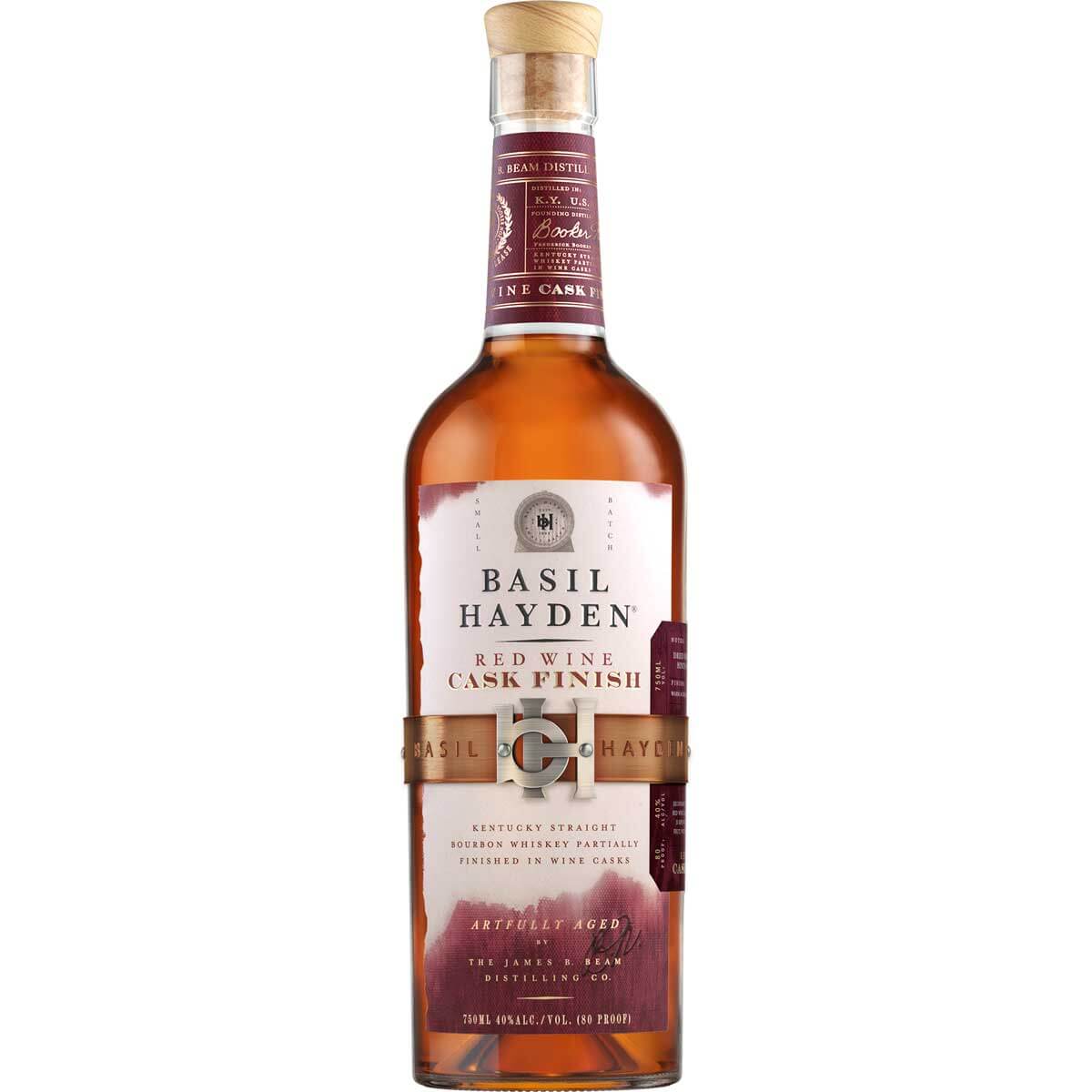 Basil Hayden Red Wine Cask Finish Bourbon bottle