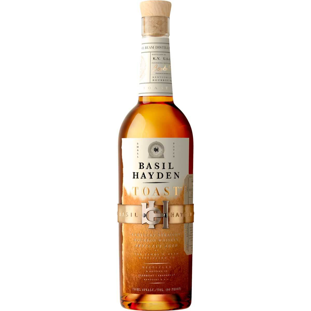 Basil Hayden Toast Bourbon bottle
