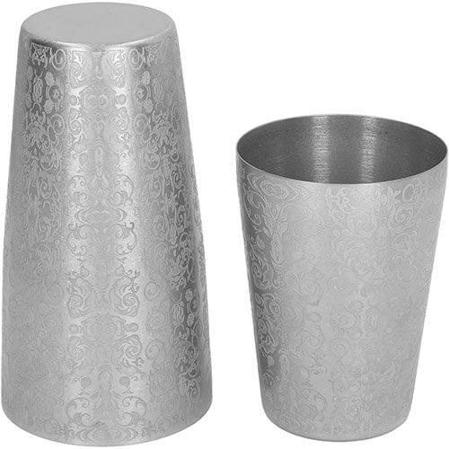 Engraved Boston Cocktail Shaker Set