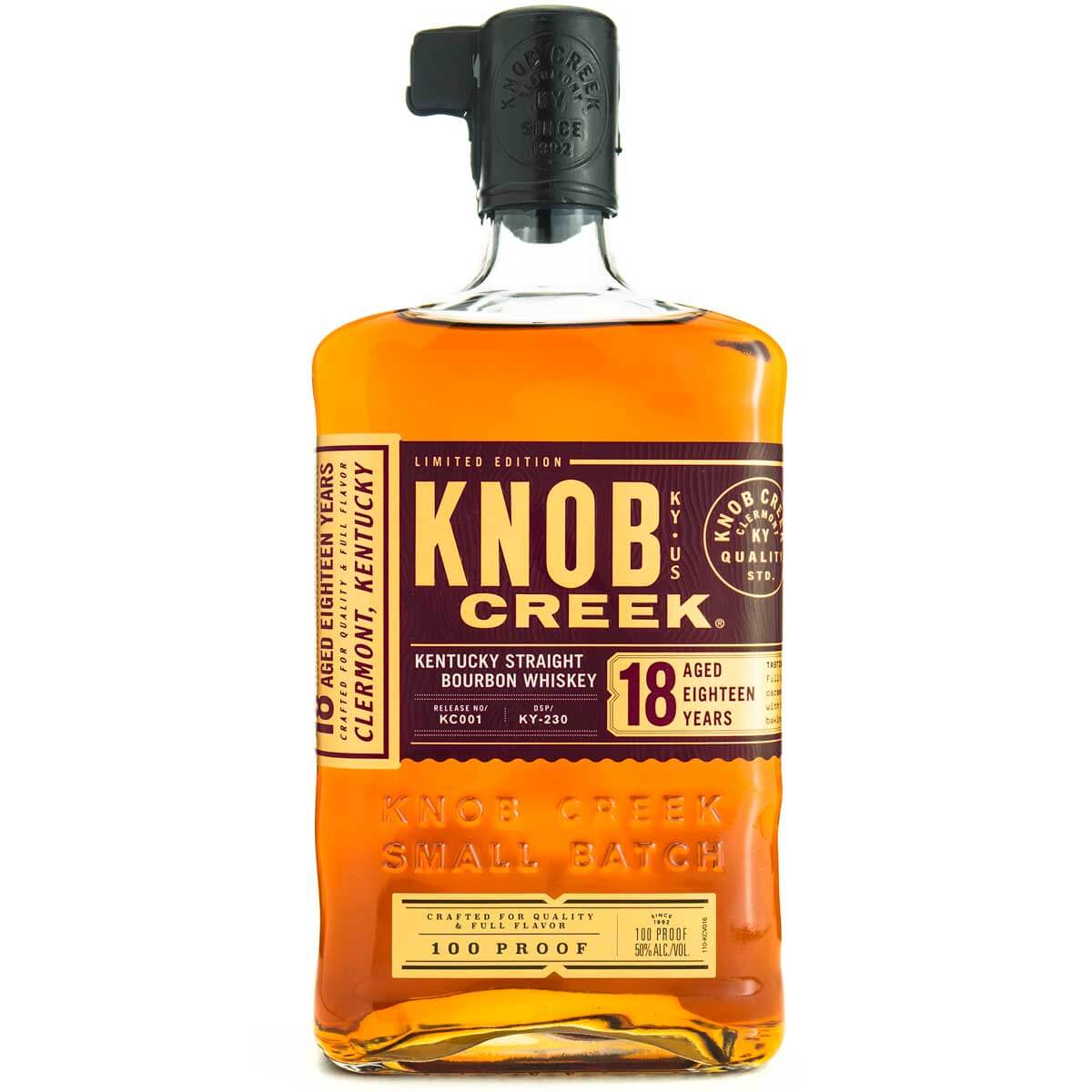 Knob Creek 18 Year Old bottle