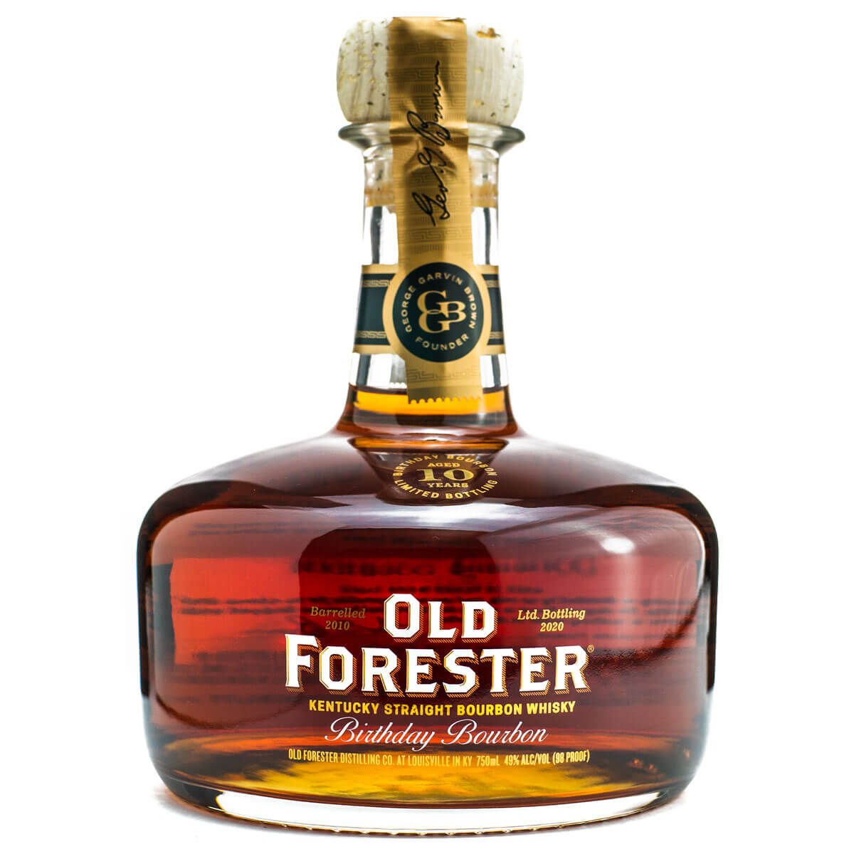 Old Forester Birthday Bourbon bottle