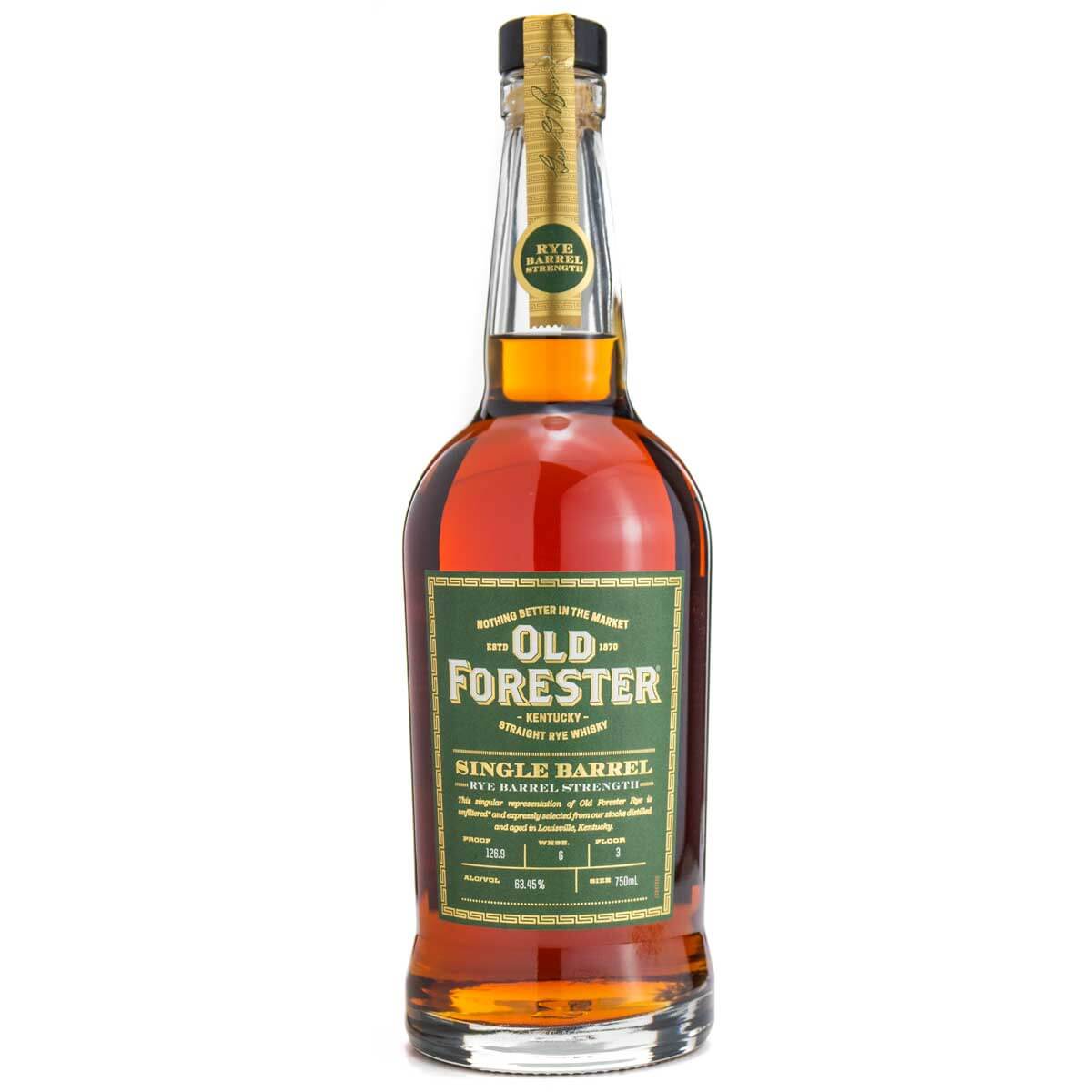 Old Forester Rye Single Barrel bottle