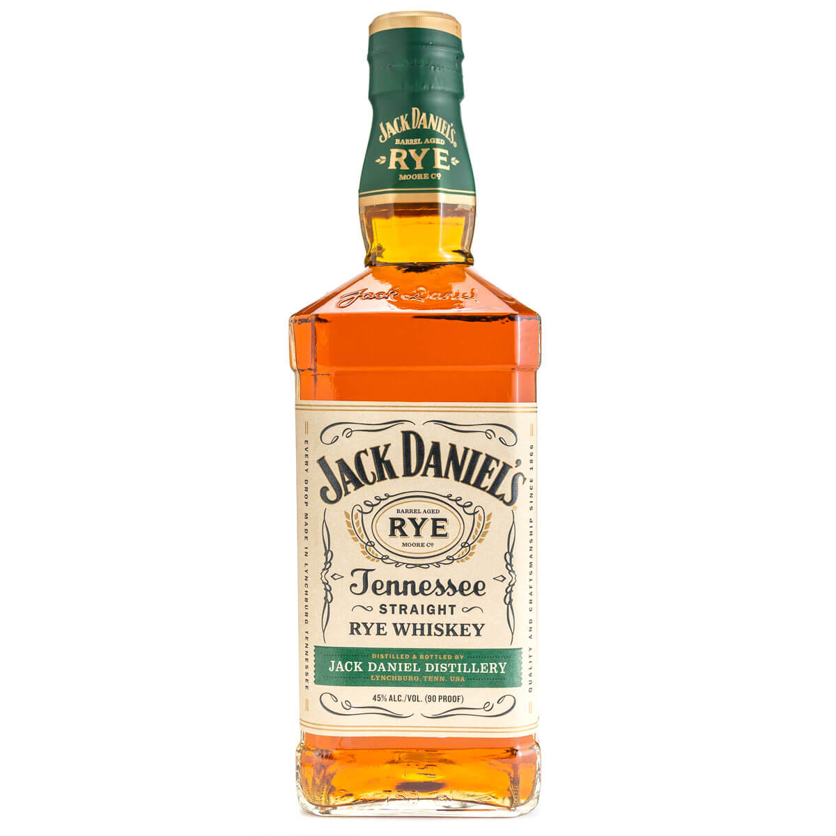 Jack Daniel's Tennessee Rye bottle