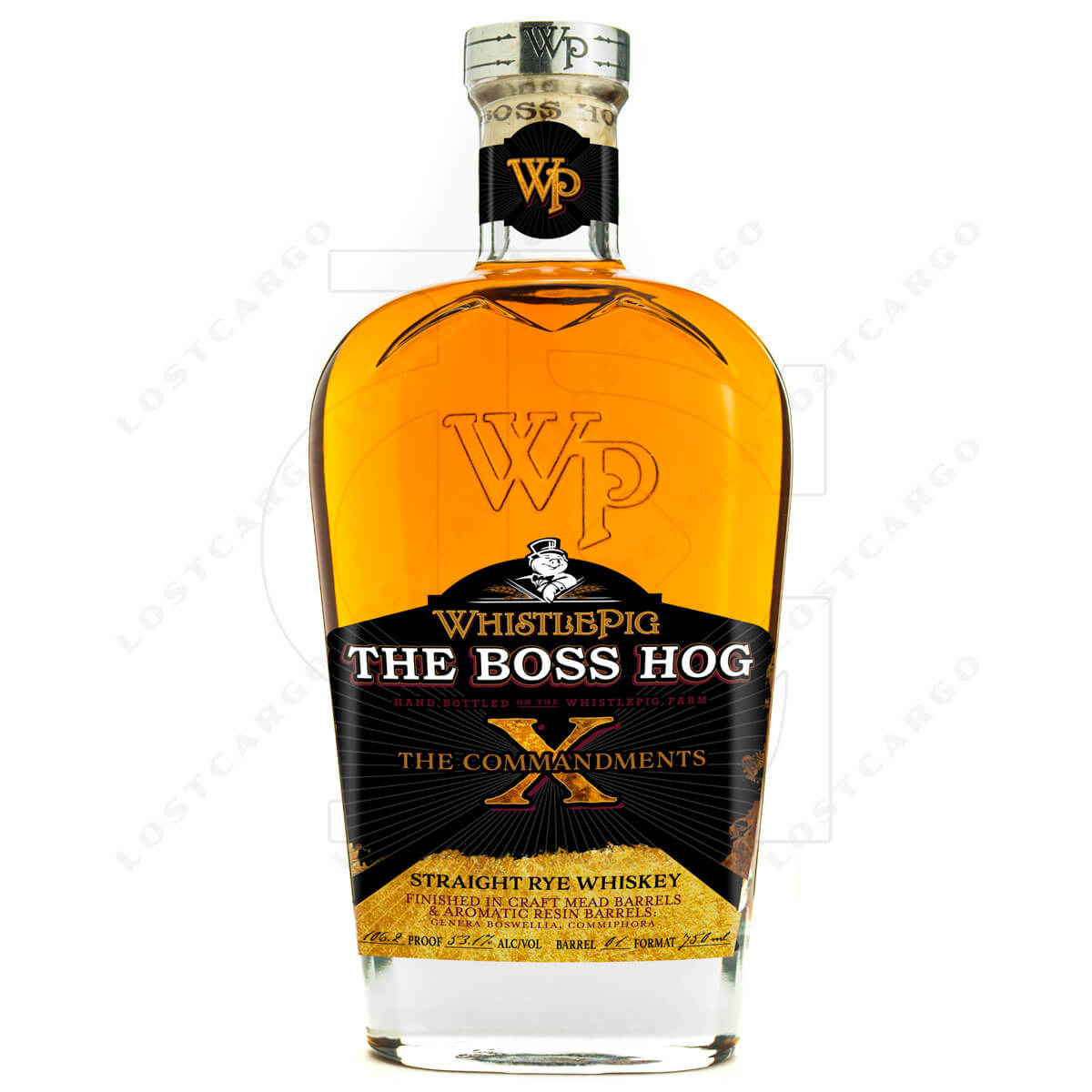 WhistlePig The Boss Hog X "The Commandments" bottle mockup
