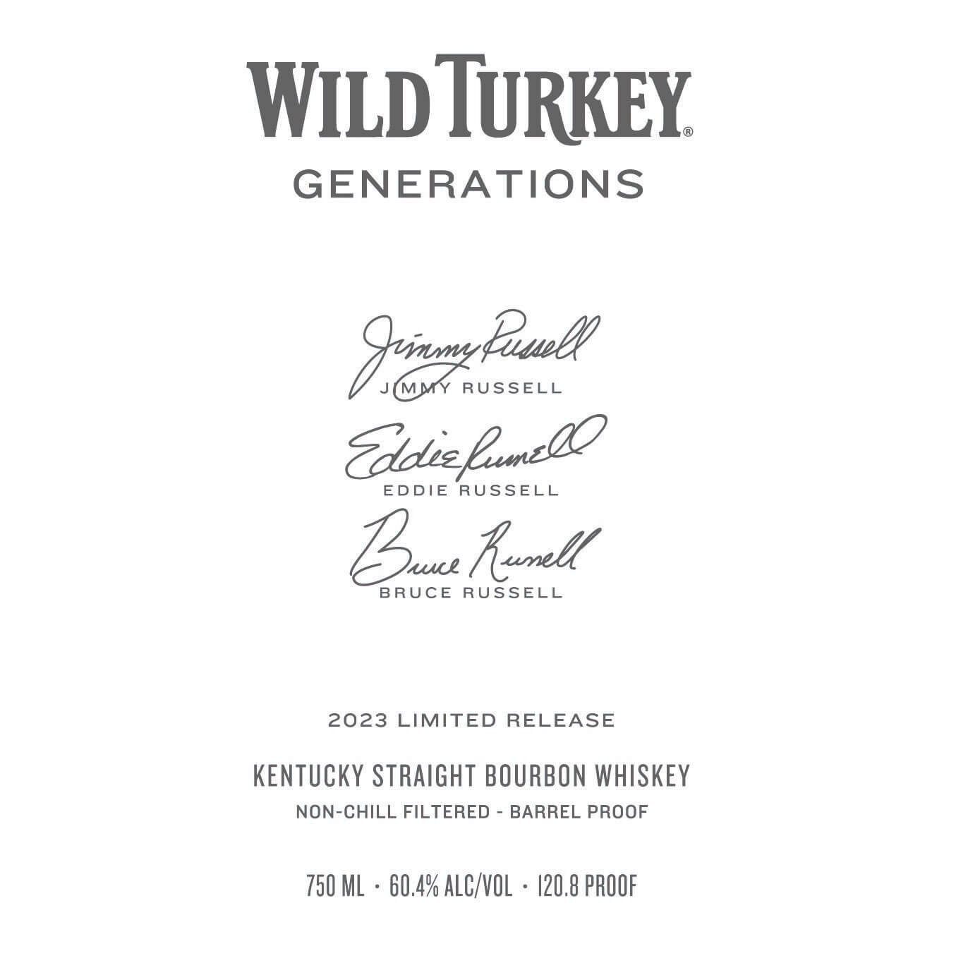 Wild Turkey Generations release details
