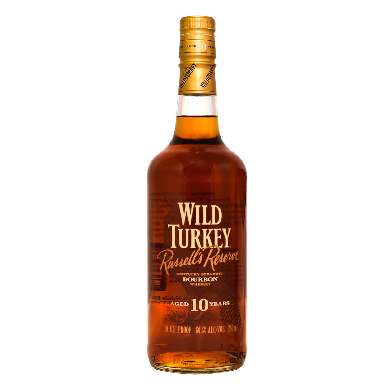 Wild Turkey Russell’s Reserve, bottled at 101 proof and produced between 2001 and 2005.