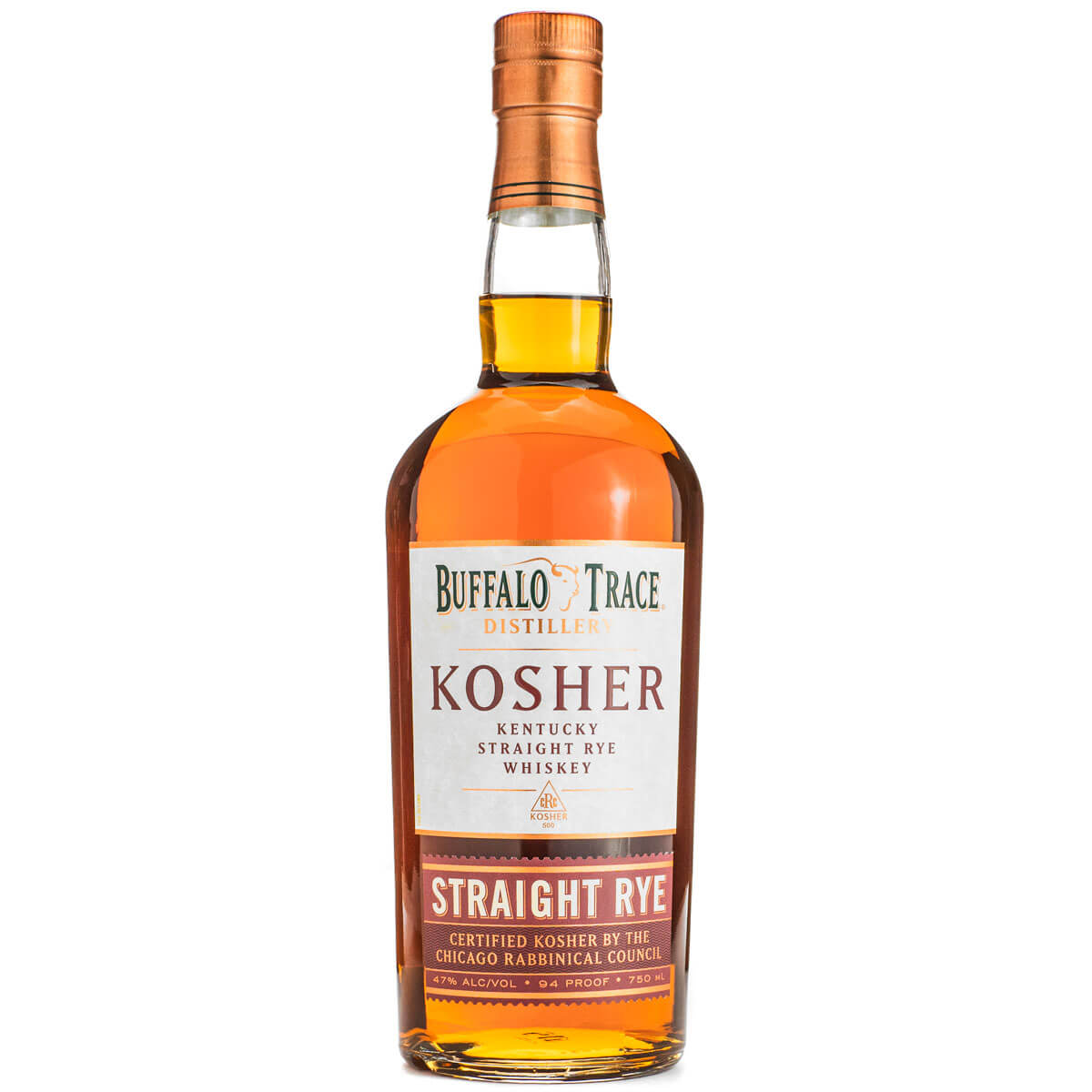 Buffalo Trace Kosher Straight Rye Whiskey