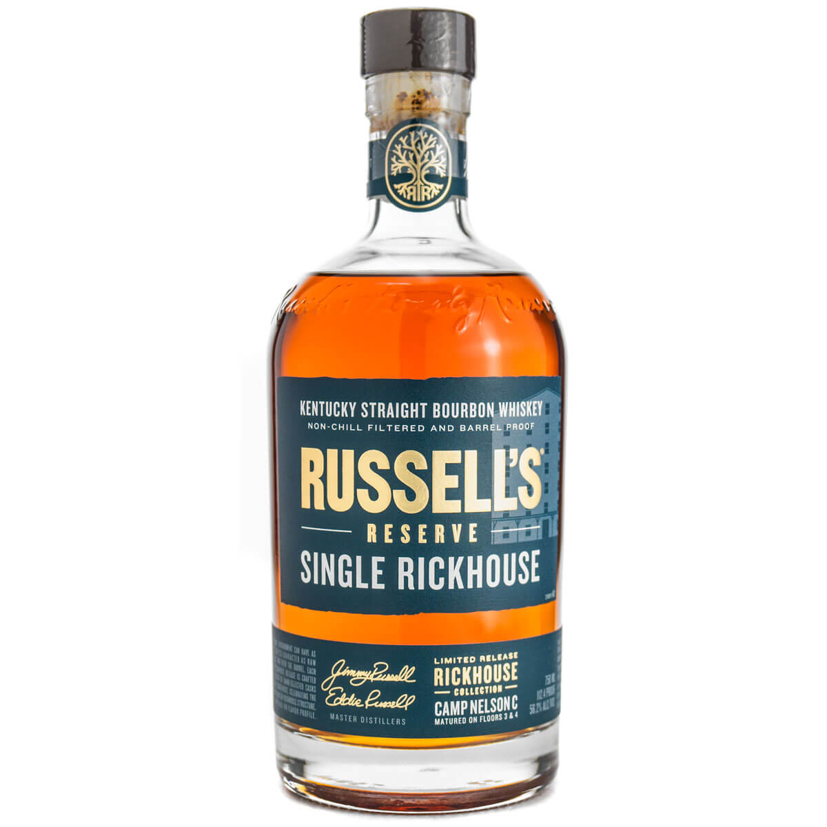 Russell's Reserve Single Rickhouse Camp Nelson C bottle
