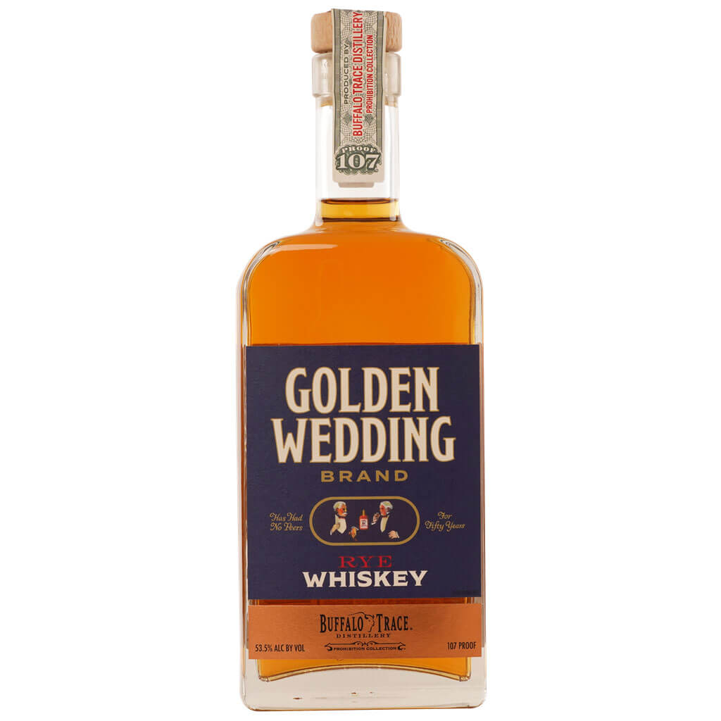 Golden Wedding Brand Rye Whiskey bottle