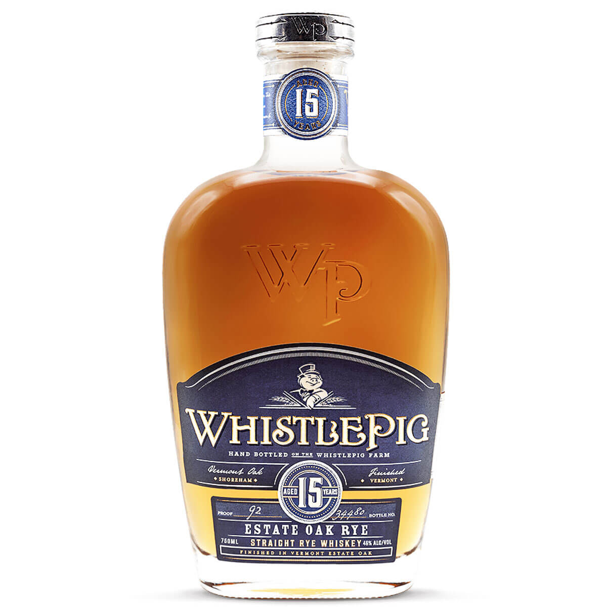 WhistlePig Estate Oak Rye Aged 15 Years bottle