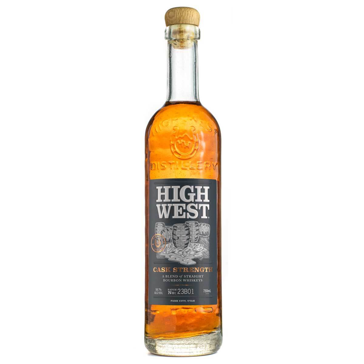 High West Cask Strength Bourbon bottle
