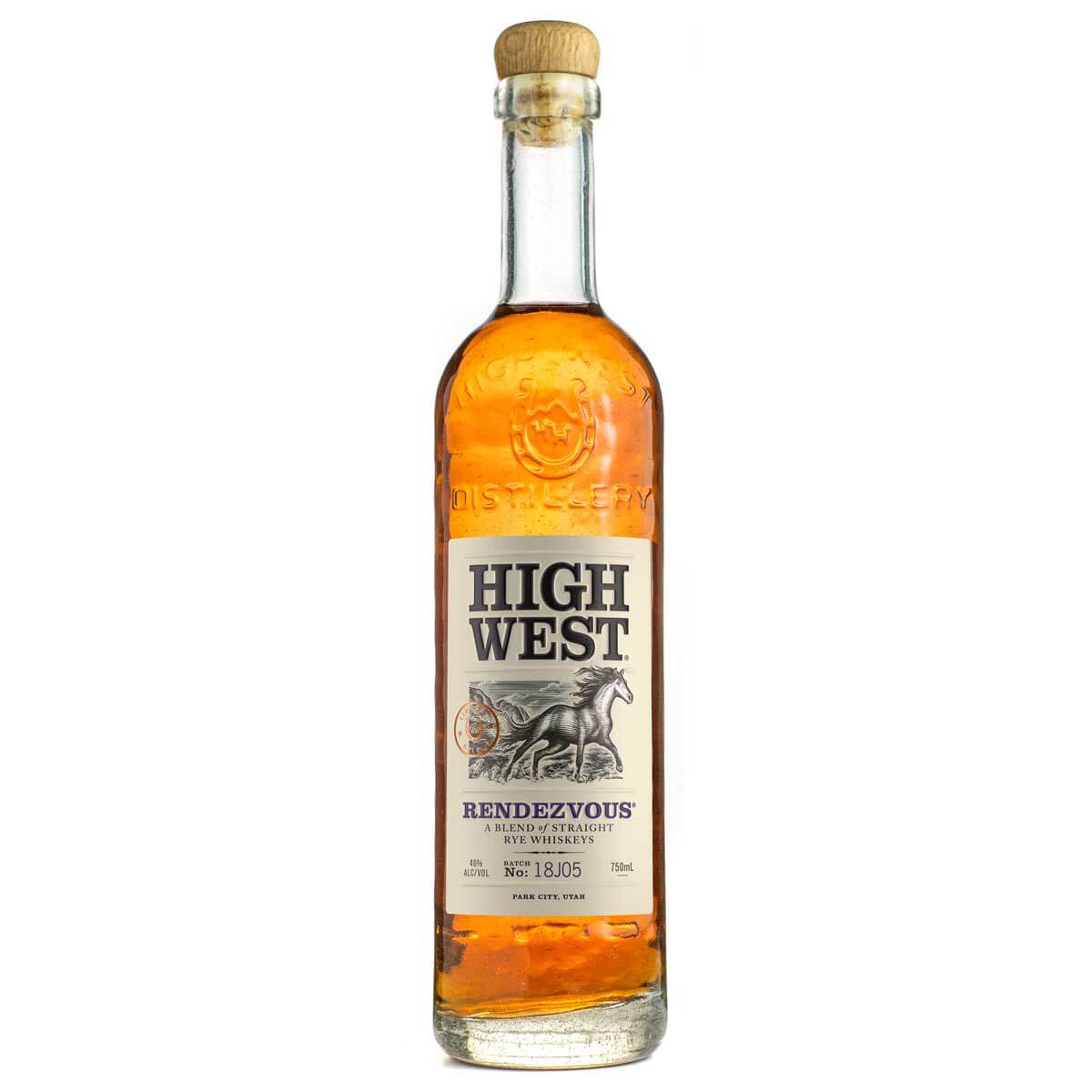 High West Rendezvous Rye bottle