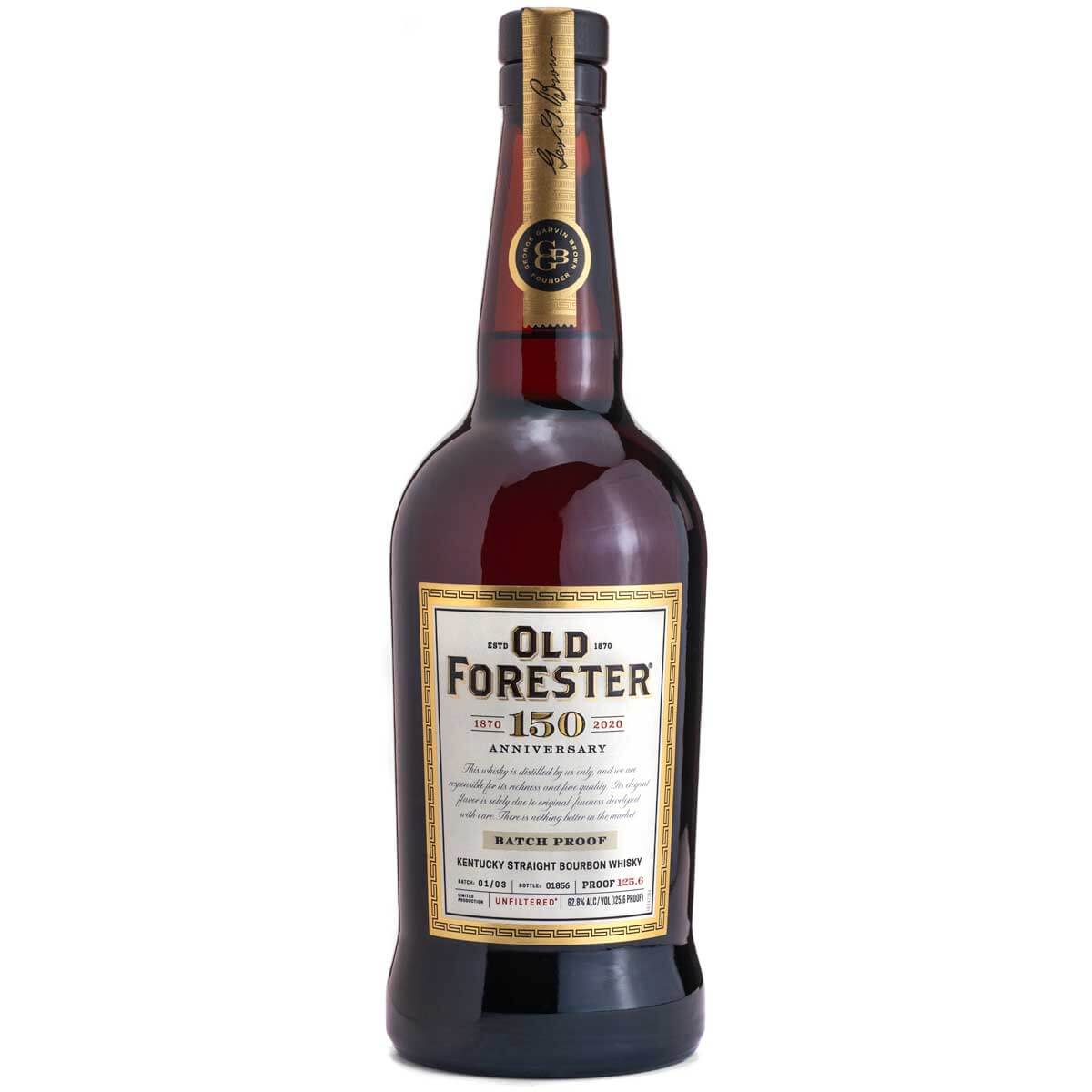 Old Forester 150th Anniversary Bourbon bottle