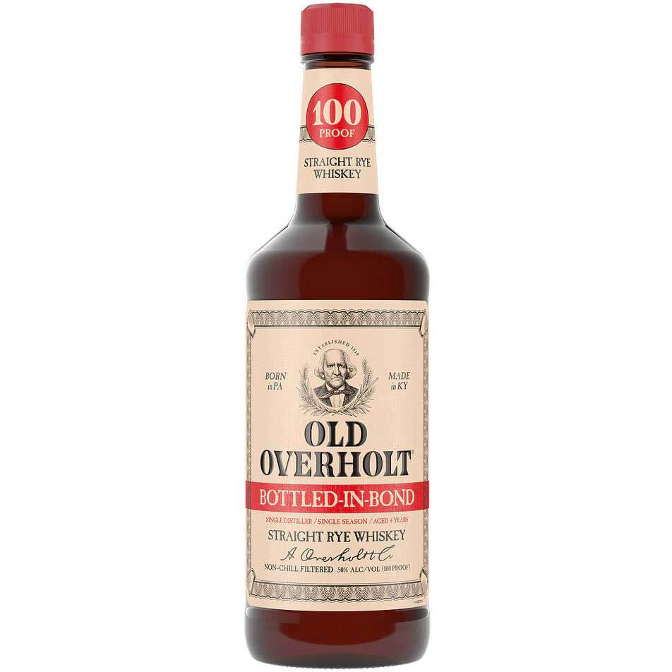 Old Overholt Bottled in Bond Rye bottle