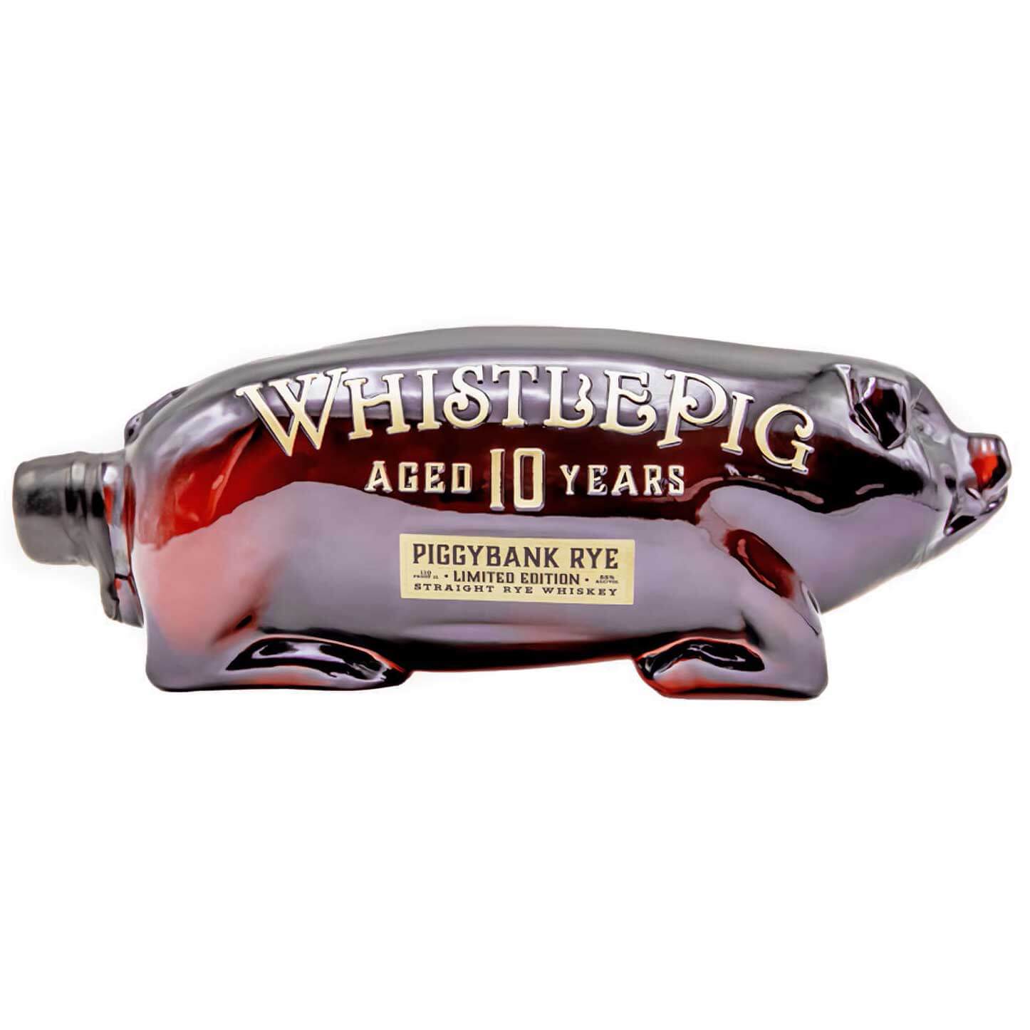 Whistlepig 10 Year PiggyBank Rye bottle