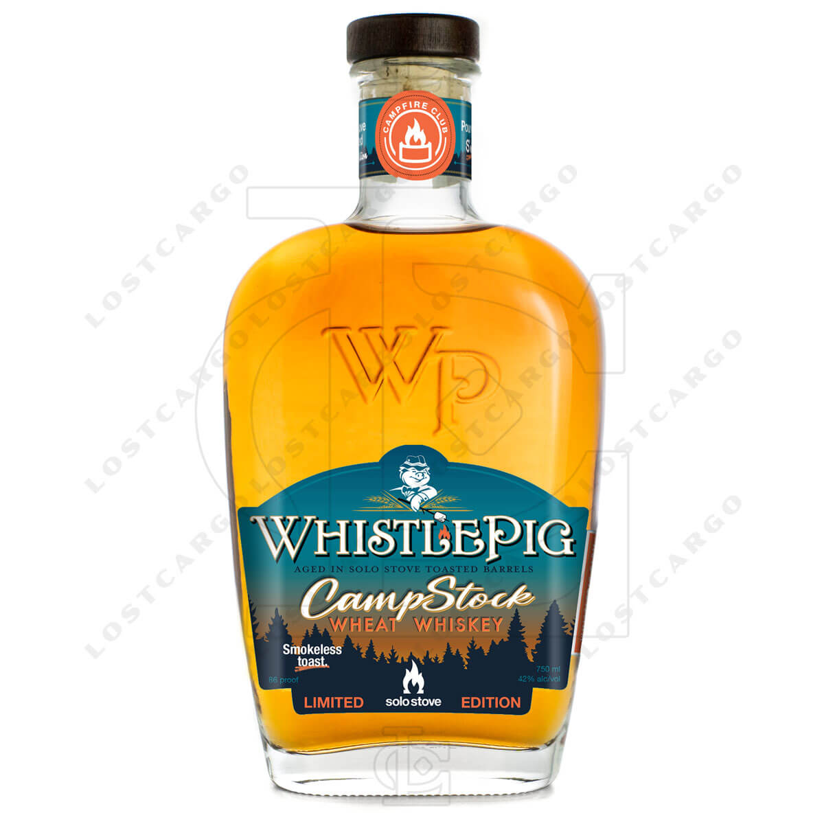 WhistlePig CampStock Wheat Whiskey Bottle